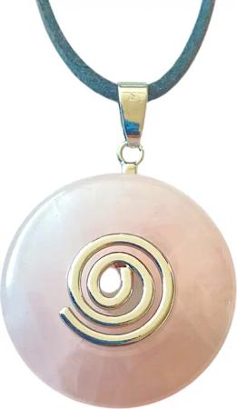 Steinfixx® Lange Kette echter Edelsteindonut 30