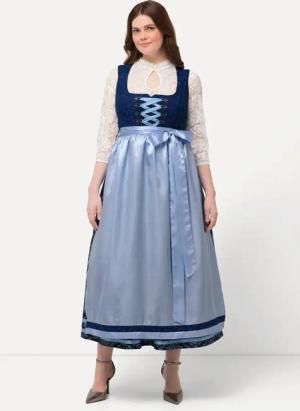 Ulla Popken Dirndl Dirndl Reißverschluss Carree-Ausschnitt