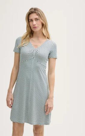 TOM TAILOR Sommerkleid Kleid mit Raffungen