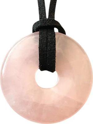 Steinfixx® Lange Kette echter Edelsteindonut 30
