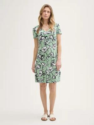 TOM TAILOR Sommerkleid Kleid mit Raffungen