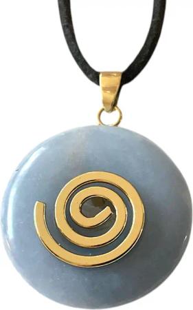 Steinfixx® Lange Kette echter Edelsteindonut 30