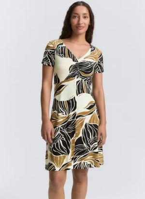 TOM TAILOR Sommerkleid Kleid mit Raffungen