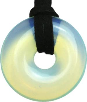 Steinfixx® Lange Kette echter Edelsteindonut 30