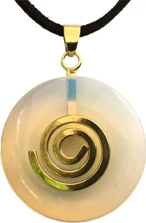 Steinfixx® Lange Kette echter Edelsteindonut 30