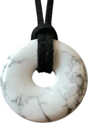 Steinfixx® Lange Kette echter Edelsteindonut 30