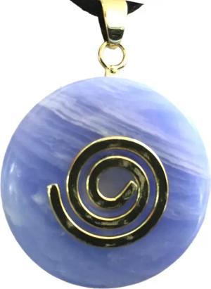 Steinfixx® Lange Kette echter Edelsteindonut 30