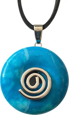 Steinfixx® Lange Kette echter Edelsteindonut 30