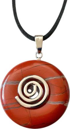Steinfixx® Lange Kette echter Edelsteindonut 30