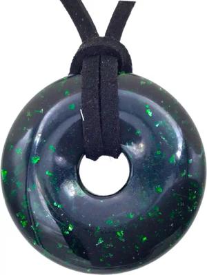 Steinfixx® Lange Kette echter Edelsteindonut 30