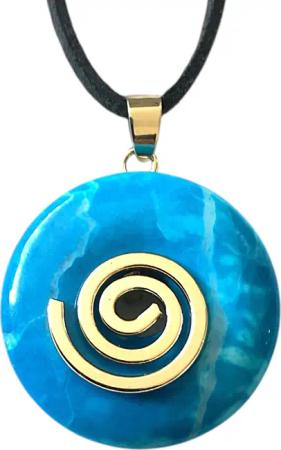 Steinfixx® Lange Kette echter Edelsteindonut 30