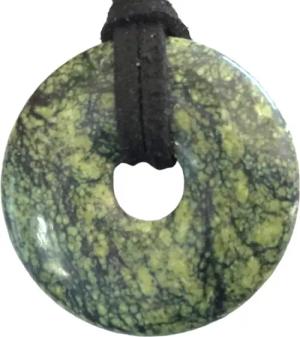 Steinfixx® Lange Kette echter Edelsteindonut 30