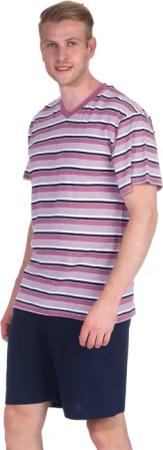 Moonline Shorty Herren Pyjama kurzer Schlafanzug