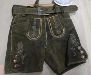 MarJo Trachtenlederhose Kinder Lederhose mit Gürtel