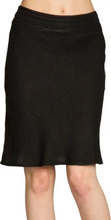 Caspar Faltenrock RO021 eleganter Damen Leinenrock