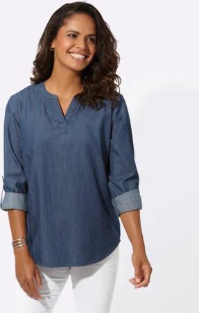 Witt Klassische Bluse Jeanstunika