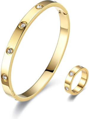 ROUGEMONT Schmuckset Damen Schmuckset Hochglanz Armreif