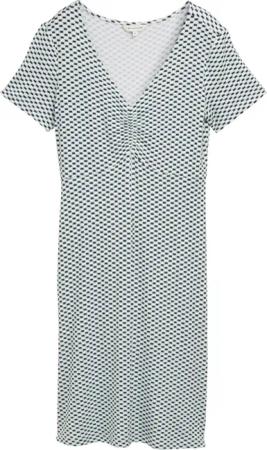 TOM TAILOR Midikleid Kleid mit Raffungen