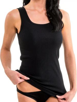 HERMKO Achseltop 91338 Damen Doppelripp Longshirt
