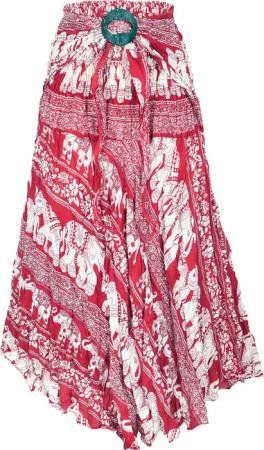 Guru-Shop Minirock Boho Sommerrock, Maxirock Hippie