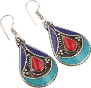 Guru-Shop Paar Ohrhänger Boho Tibet Ethno