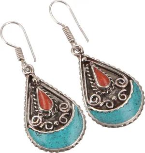 Guru-Shop Paar Ohrhänger Boho Tibet Ethno