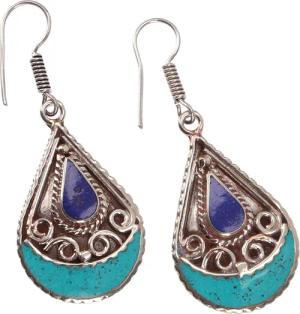 Guru-Shop Paar Ohrhänger Boho Tibet Ethno