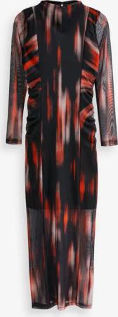 Next Midikleid Plissiertes langärmeliges Midikleid mit