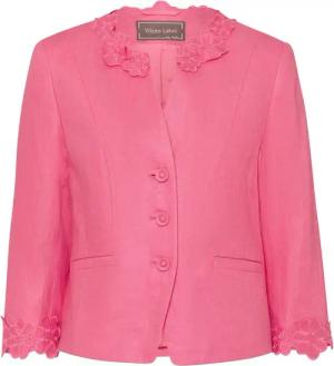 White Label Trachtenjacke Kurze Leinenjacke