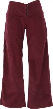Guru-Shop Relaxhose Cordhose mit leicht ausgestelltem