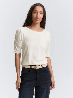 TOM TAILOR T-Shirt T-Shirt mit Raffärmeln