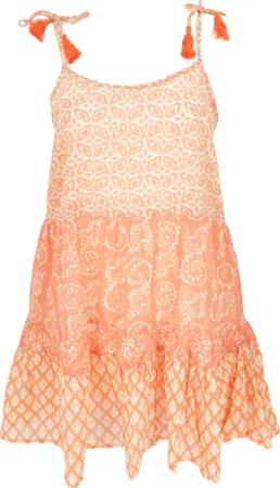 Guru-Shop Midikleid Boho Minikleid, luftiges Stufenkleid