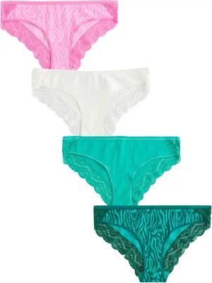 Next Bikinislip Spitzenslips im 4er-Pack, Bikini