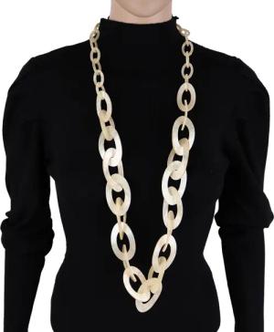 MIRROSI Lange Kette Damen Statement Halskette