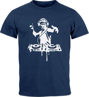 Neverless Print-Shirt Herren T-Shirt Techno DJ