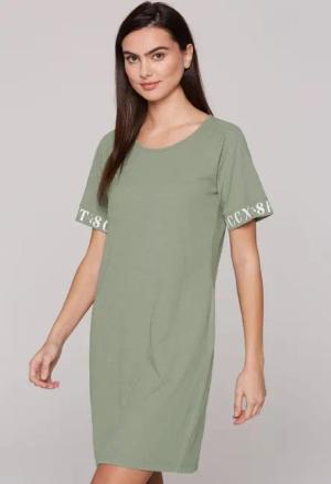 SOCCX Maxikleid SOCCX Kurzes Shirtkleid in