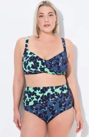 Ulla Popken Bügel-BH Bikini Fleckenmuster Softcups