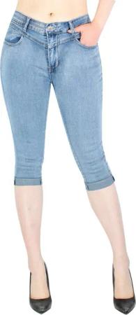 dy_mode 3/4-Jeans Damen Capri Jeans 3/4