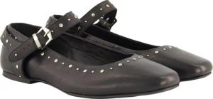 Ulla Popken Leder-Ballerinas Ziernieten Weite H
