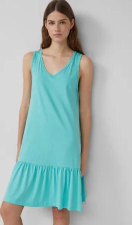 s.Oliver Minikleid Kurzes Jersey-Kleid mit Schleifendetail