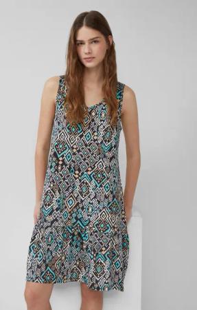 s.Oliver Minikleid Kurzes Jersey-Kleid mit Schleifendetail