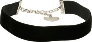 Alpenflüstern Choker Trachten-Samt-Kropfband breit (schwarz), -