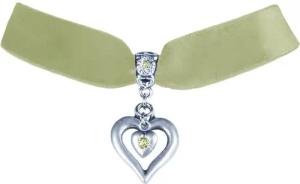 LUISIA® Collier Samt Kropfband Herz in