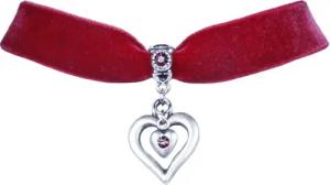 LUISIA® Collier Samt Kropfband Herz in