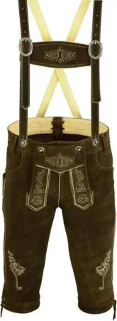 Myooka Trachtenlederhose Herren Trachtenlederhose Inkl. Hosen