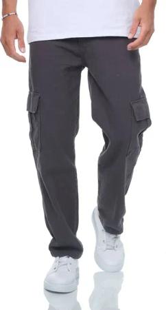 Denim Distriqt Cargohose Herren Baggy- Fit