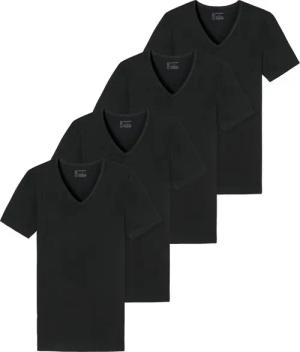 Schiesser T-Shirt V-Ausschnitt, kurzarm, im 4er