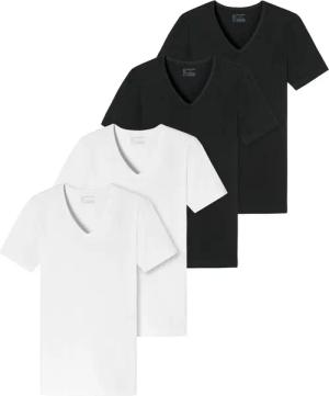 Schiesser T-Shirt V-Ausschnitt, kurzarm, im 4er