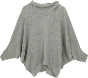 Guru-Shop Longsleeve Oversize Shirt, Rollkragen Strickshirt,