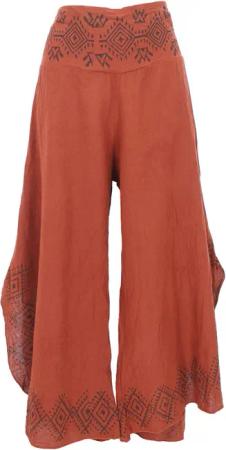 Guru-Shop Relaxhose Bequeme Sommerhose in natürlichem